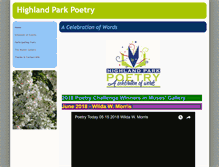 Tablet Screenshot of highlandparkpoetry.org